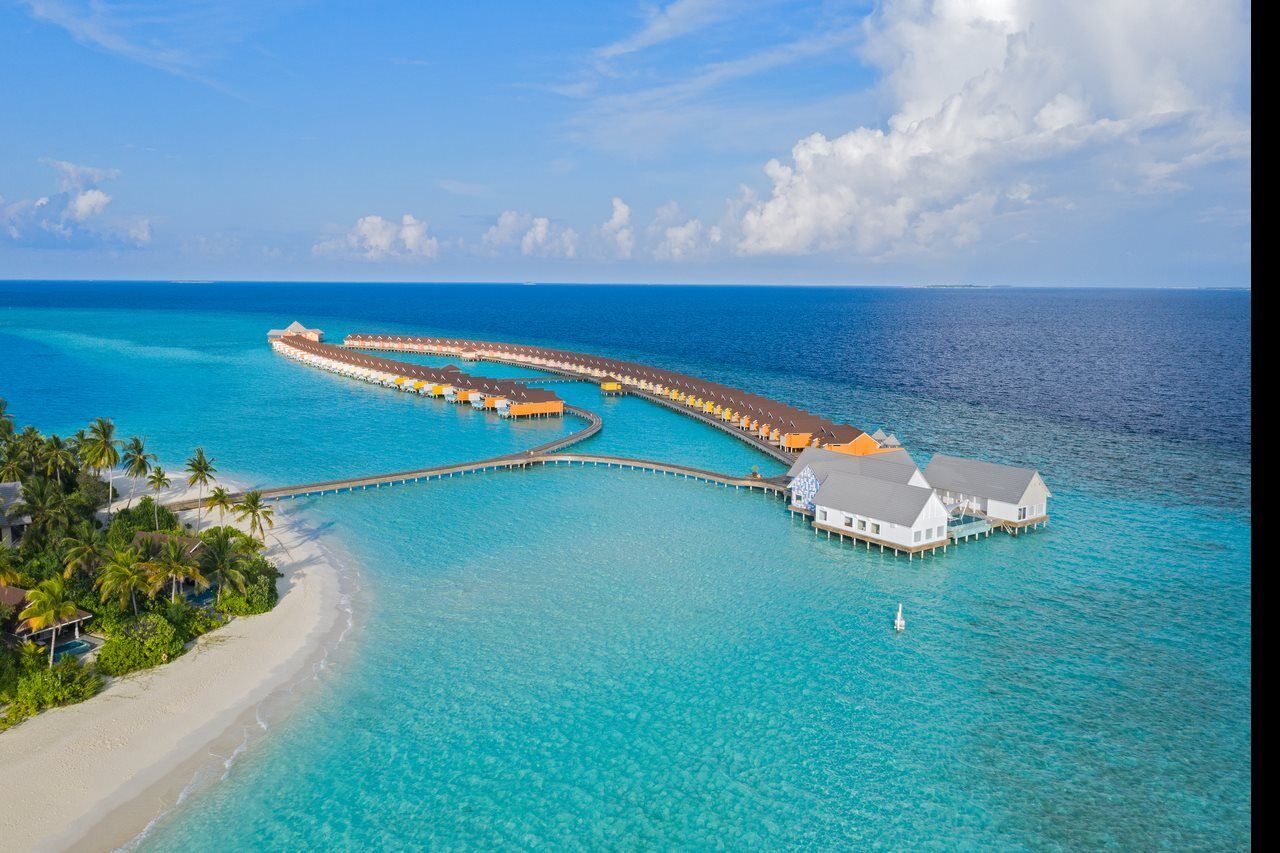 The Standard, Huruvalhi Maldives (Adults Only) Meedhoo  Exterior photo The resort's overwater villas
