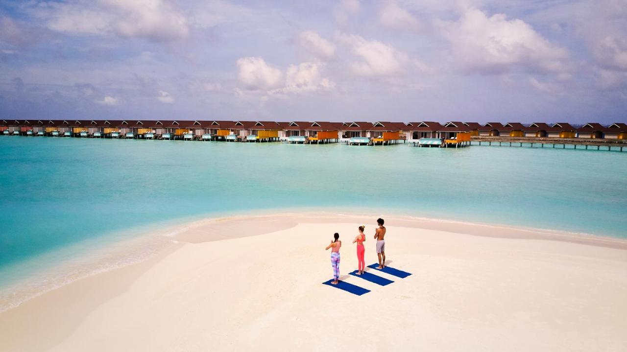 The Standard, Huruvalhi Maldives (Adults Only) Meedhoo  Exterior photo The Maldives is a popular tourist destination for yoga.